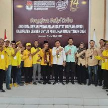 Serahkan Berkas Bacaleg, Golkar Jember Optimis Menang Pemilu 2024