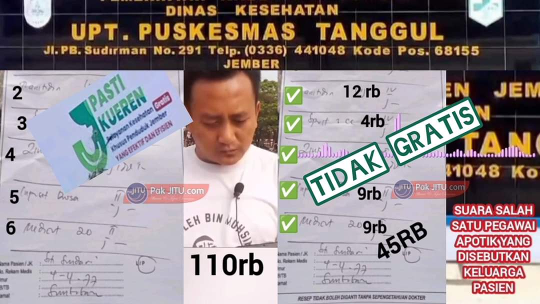 Perbedaan harga antara yang diakui Abror dan pihak pegawai apotik FD