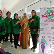 Persit Kartika Yonif 515 Periksa & Sosialisasikan Iva Tes Sadanis