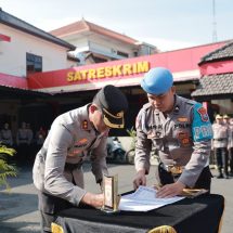 Kapolres Jember Sertijab Sejumlah Kapolsek