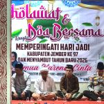 Sambut HUT Kabupaten Jember ke 97 dan Tahun Baru, Kecamatan Bangsalsari Gelar Sholawat dan Doa Bersa...